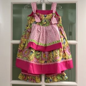 New Handmade Kids Size 3 Knot Dress and Pants